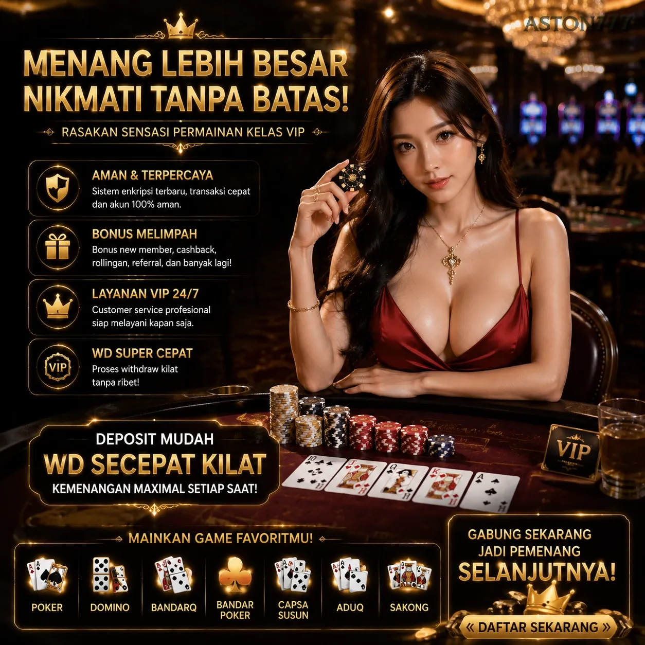 Ikon aplikasi aston777 resmi